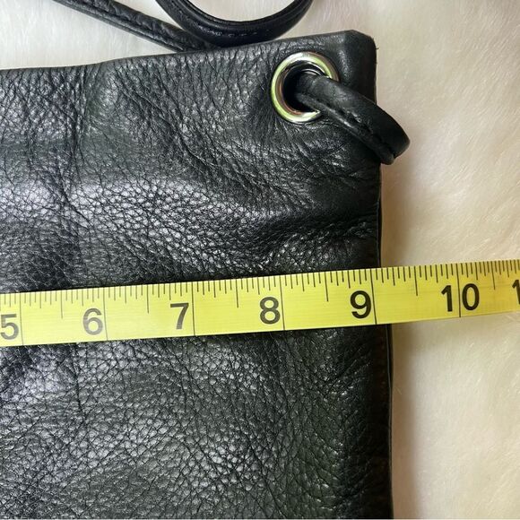 Margot Black Pebbled Leather Crossbody Bag - Picture 11 of 16